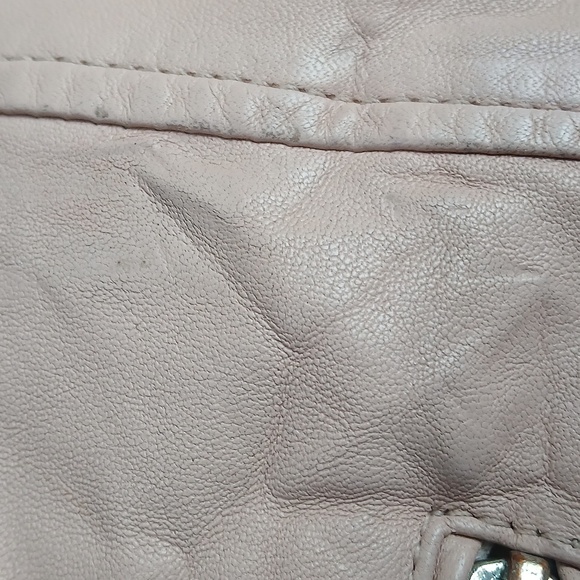 💕 Slate & Willow Pink Leather Moto Jacket – Blush Biker Chic Size M 🏍️✨